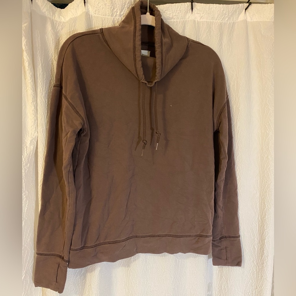 Offline by aerie mushroom color sweatshirt